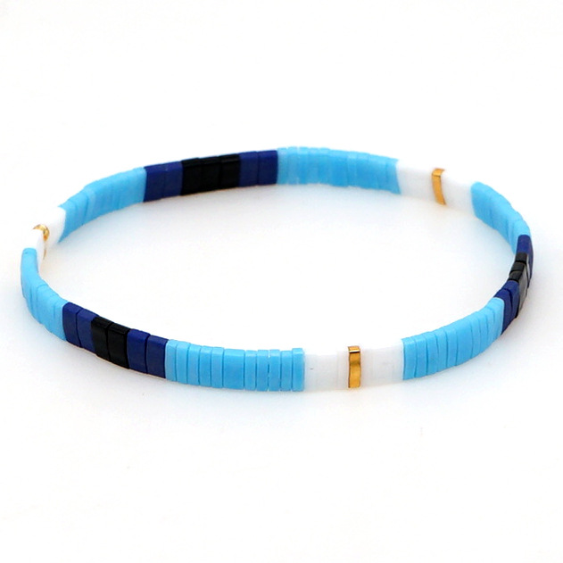 Retro Square Tila Beads Glass Wholesale Bracelets display picture 84