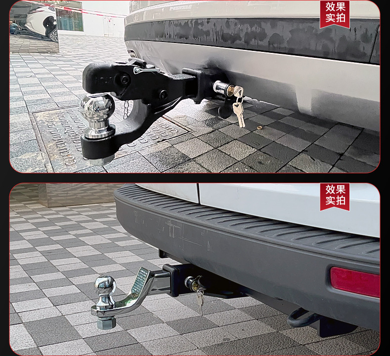 Car Trailer Lock Square Port Latch Lock Trailer Hook Rogue Hook Trailer Arm Hook Lock Pin Lock Universal Car Anti-Theft