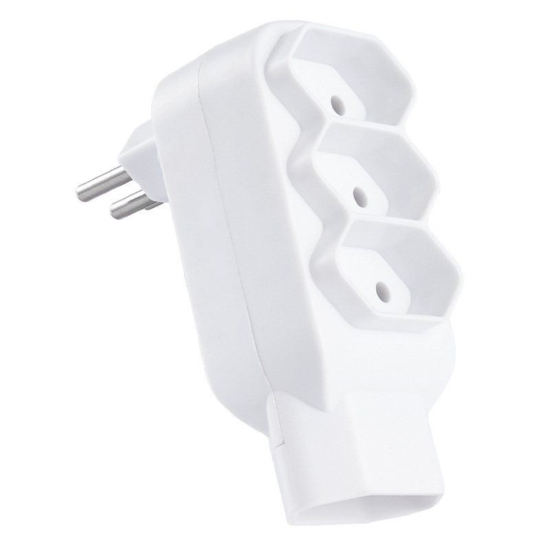 巴西规格插排大功率阻燃过载保护纯铜大电流一拖4批发插线板插座