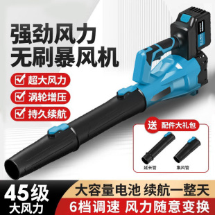 Brushless high-power lithium battery storm machine washing and blowing dual-purpose powerful dust blowing machine blowing fallen leaves blowing snow blower artifact