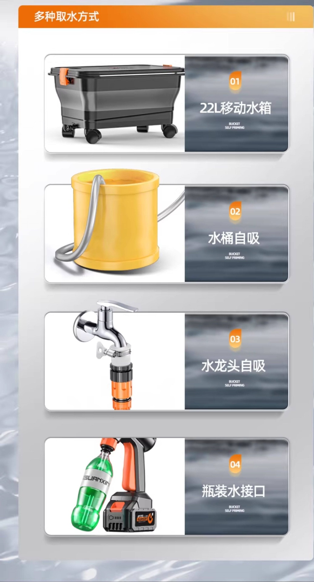 Suitable for those interested in wireless car washers, high-pressure water guns, household and car cleaning tools, powerful lithium battery charging