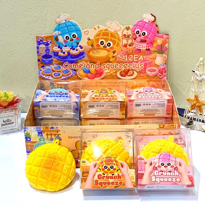 Trendy and popular cartoon-themed stress-relief toys: realistic pineapple-shaped building blocks, cute and soft, perfect for squeezing and releasing stress Trendy and popular cartoon-themed stress-relief toys: realistic pineapple-shaped building blocks, cute and soft, perfect for squeezing and releasing stress