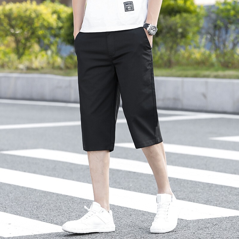Brand Men's Cotton Cropped Casual Pants 2026 Summer Thin Casual Versatile Middle-Aged Dad Loose Straight Pants Brand Men's Cotton Cropped Casual Pants 2026 Summer Thin Casual Versatile Middle-Aged Dad Loose Straight Pants