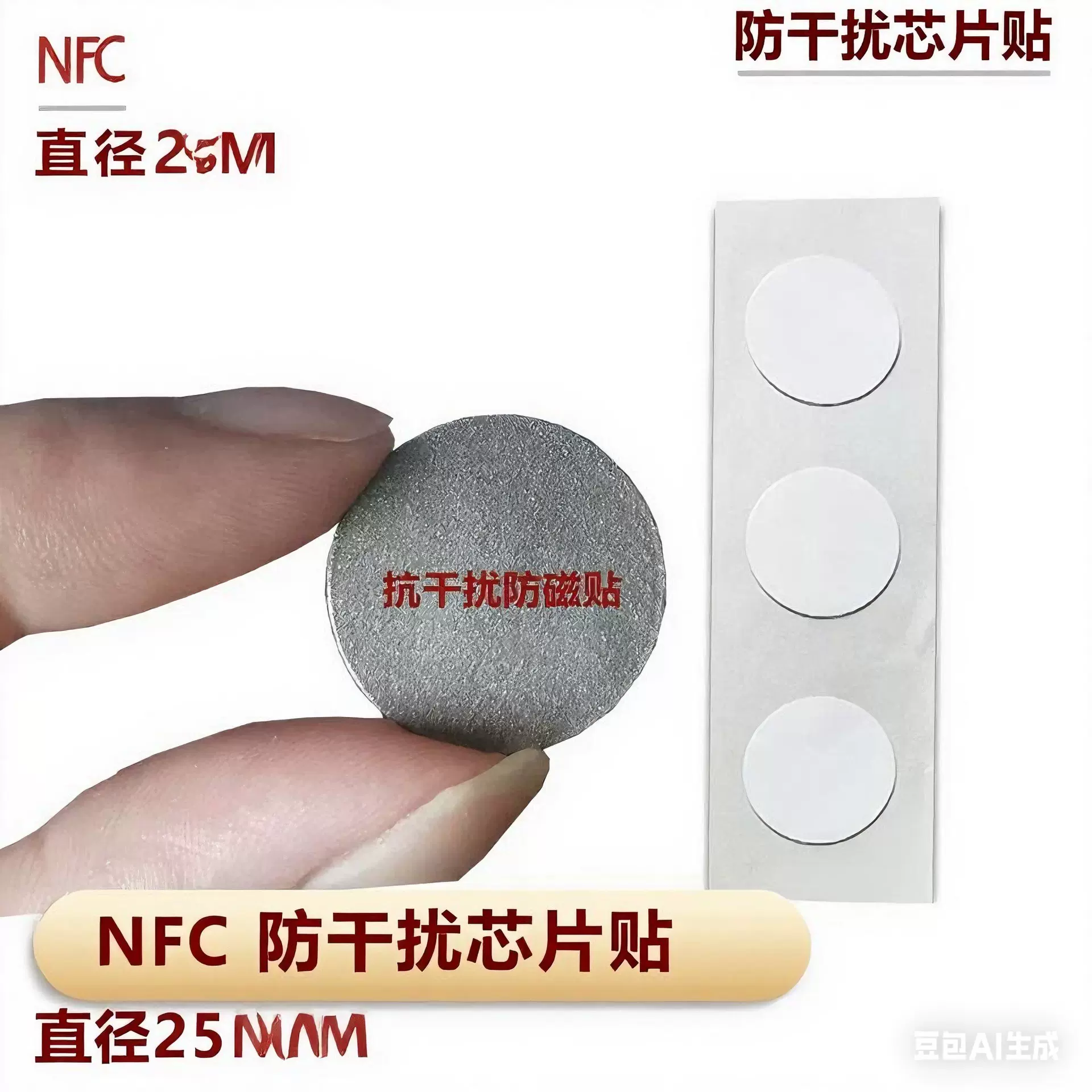 nfc抗金属芯片贴电子标签G213芯片贴纸G213防磁防伪nfc芯片抗金属