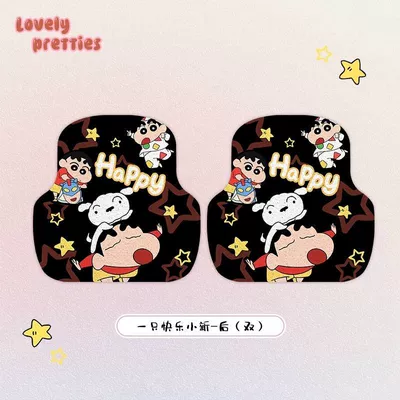 Car Wire Ring Floor Mats, Avtomobil döşəmə paspasları - a-happy-little-new-one-after-silk-circle-rear-row-5050cm-two-pieces
