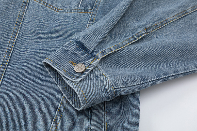 Herrenbekleidung Nische High Sense Denim Herren- und Damen-Ins Fashion Brand Casual Loose Jacket_voghion.com