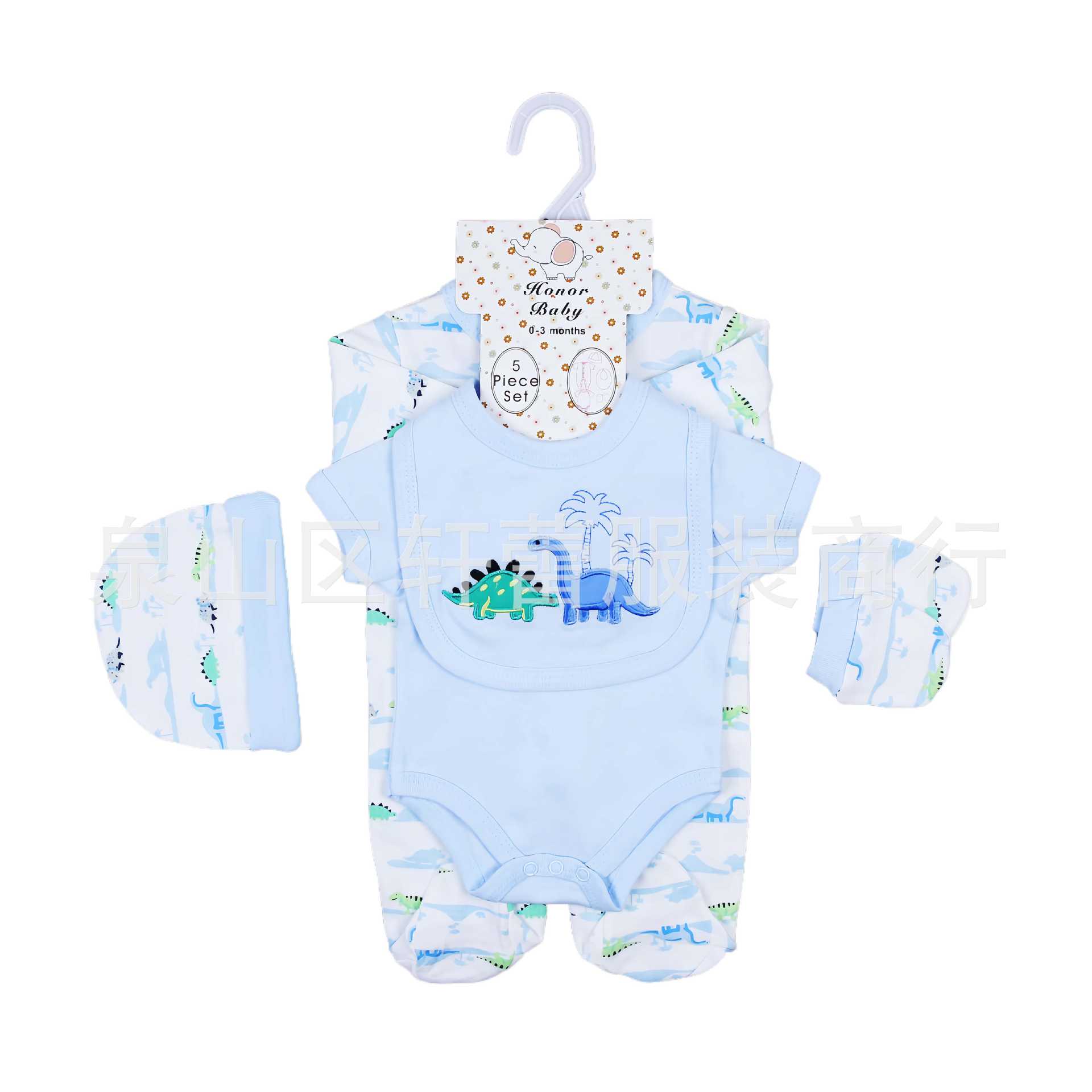 Conjunto de ropa para recién nacido, pelele de algodón puro, mono para bebé, ropa de bebé, ropa infantil transfronteriza europea y americana