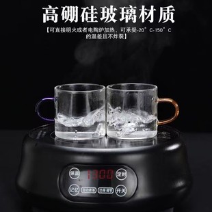 Heat Resistant Glass Small Tea Cup Household Kung Fu Tea Set suit Transparent Cup Tea Ceremony Tea Tea Tea Special Cup
