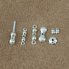 S925纯银花托DIY925银包扣纯银配件纯银项链扣纯银珠包扣纯银配饰