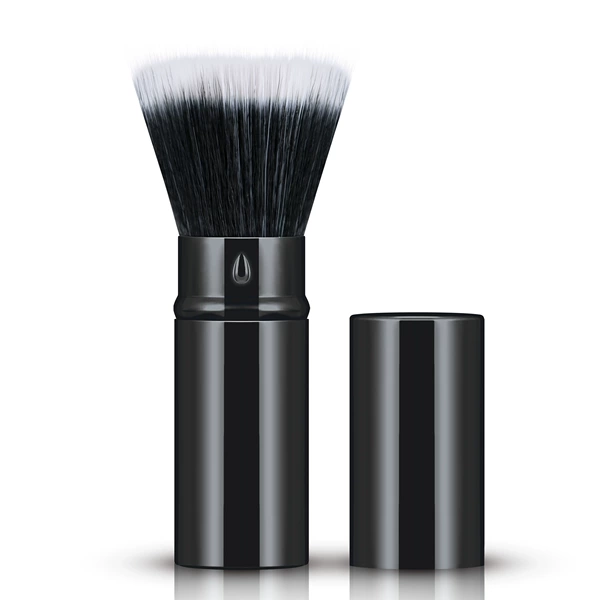 Black retractable brush-stippling brush flat head 8.8*2.3cm