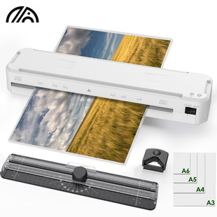 New White Plastic Sealing Machine, Photo Plastic Film Machine, Household Photo A4 File Laminating Machine, A3 Laminating Machine
