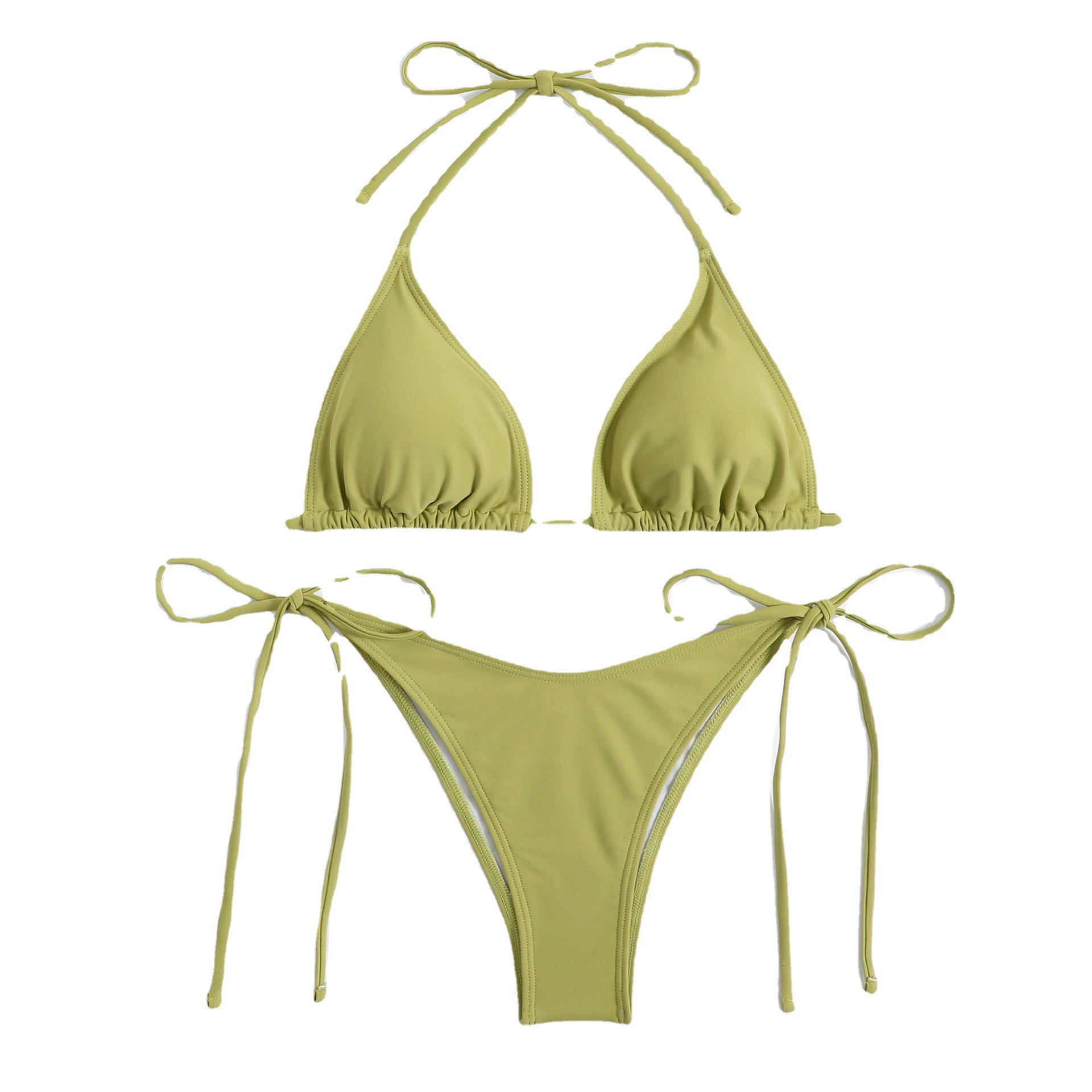 Women's Tied-Side Bikini, Multicolour Options, Lifting Push-Up Effect, Sizes S–L