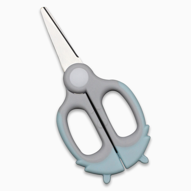 식품 가위 스테인레스 스틸 주방 커터 고기 커터 국수 어린이  식 가위 휴대용 저장 상자 도매