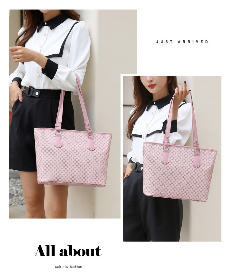 2023 neue Koreanische Mode Große Kapazität Drei Stück Abdeckung Mutter Tasche Einfache und Vielseitige frauen Schulter Handheld_voghion.com