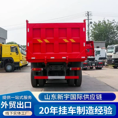 Rear-Turning Transport Vehicle, 371 Horsepower 10-Wheel Dump Truck, Front Four-Wheel and Rear Eight-Wheel Transport Vehicle for Cross-Border Use