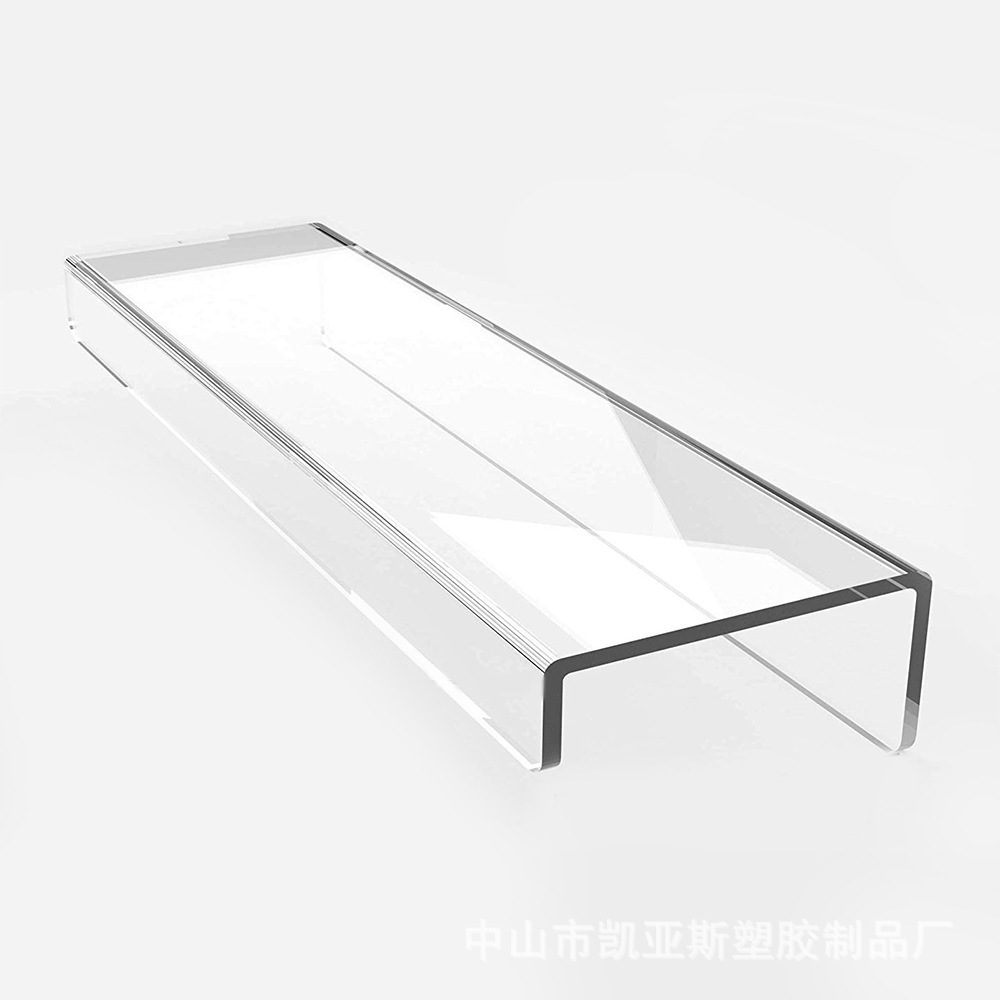 透明亚克力板墙上置物架U型展示架书架挂壁收纳架跨境热销