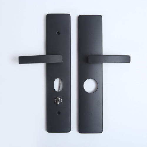 Entry door anti-theft door lock handle solid modern handle Buyang universal anti-pry panel door handle handle
