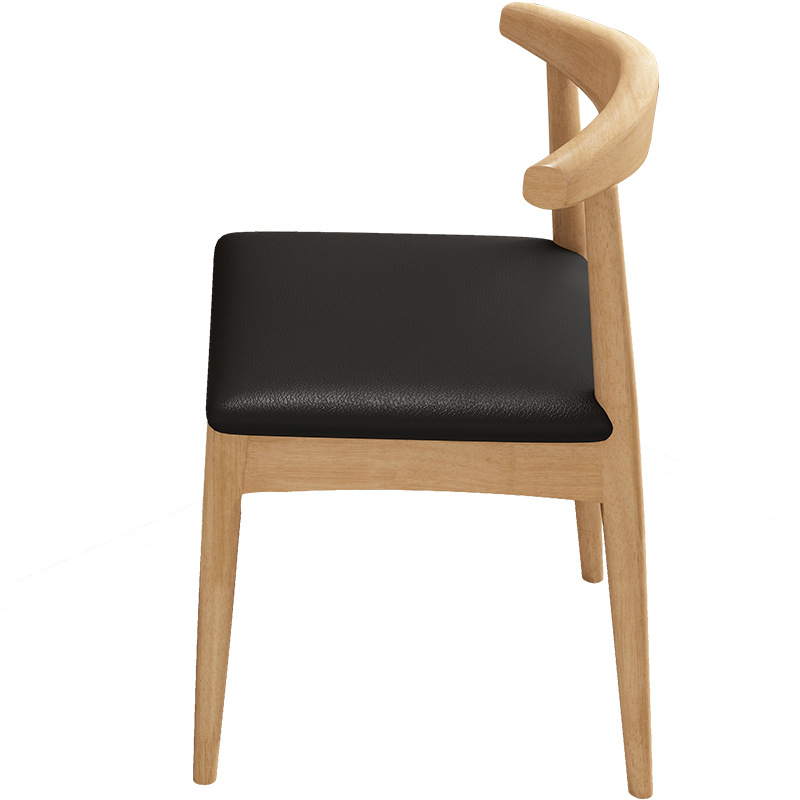 Silla nórdica de madera maciza, silla de oficina, silla de ocio con respaldo, silla de conferencia, silla de estudio, silla de comedor, taburete de madera natural para el hogar