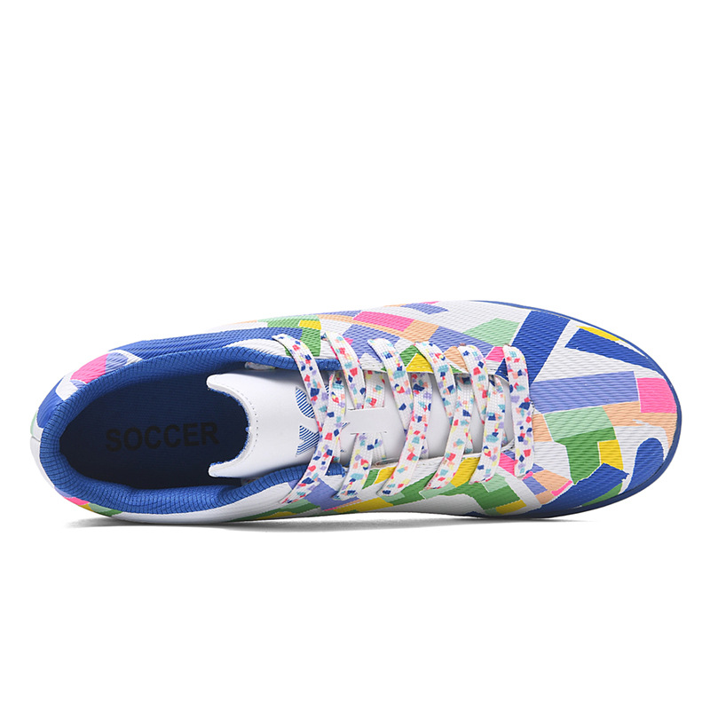 Scarpe da calcio basse transfrontaliere in erba sintetica TF, AG, in pelle, per uomo, donna, bambino, adolescente._voghion.com