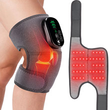 跨境红光理疗加热护膝护肩护肘44颗灯珠660nm850nm红外护膝按摩仪