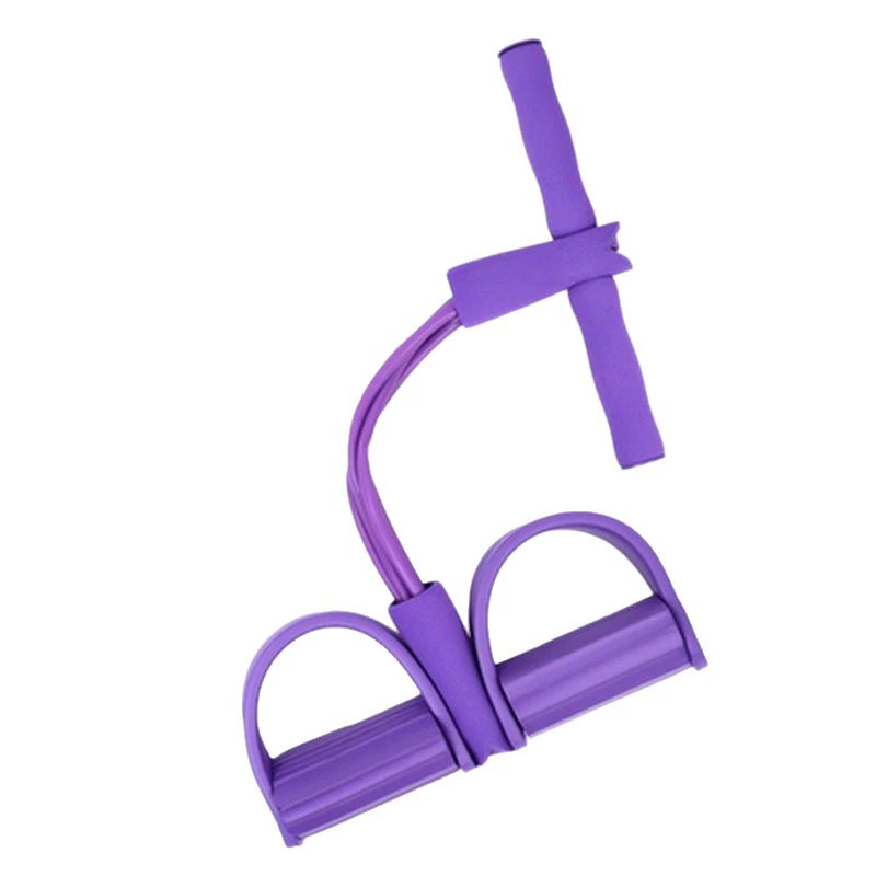 Pedal Puller Resistance Trainer, TPE Tube & NBR Foam, 4/6/8-Tube Options, Portable Ab Workout