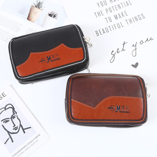 Golden Horse Pu imitation leather mobile phone bag multifunctional men's belt waist bag middle-aged and elderly coin purse manufacturers wholesale