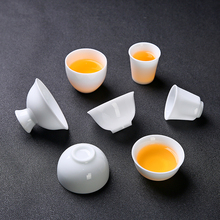 M3NO冰种羊脂玉瓷主人杯单杯薄胎功夫茶杯陶瓷茶具小品茗杯子