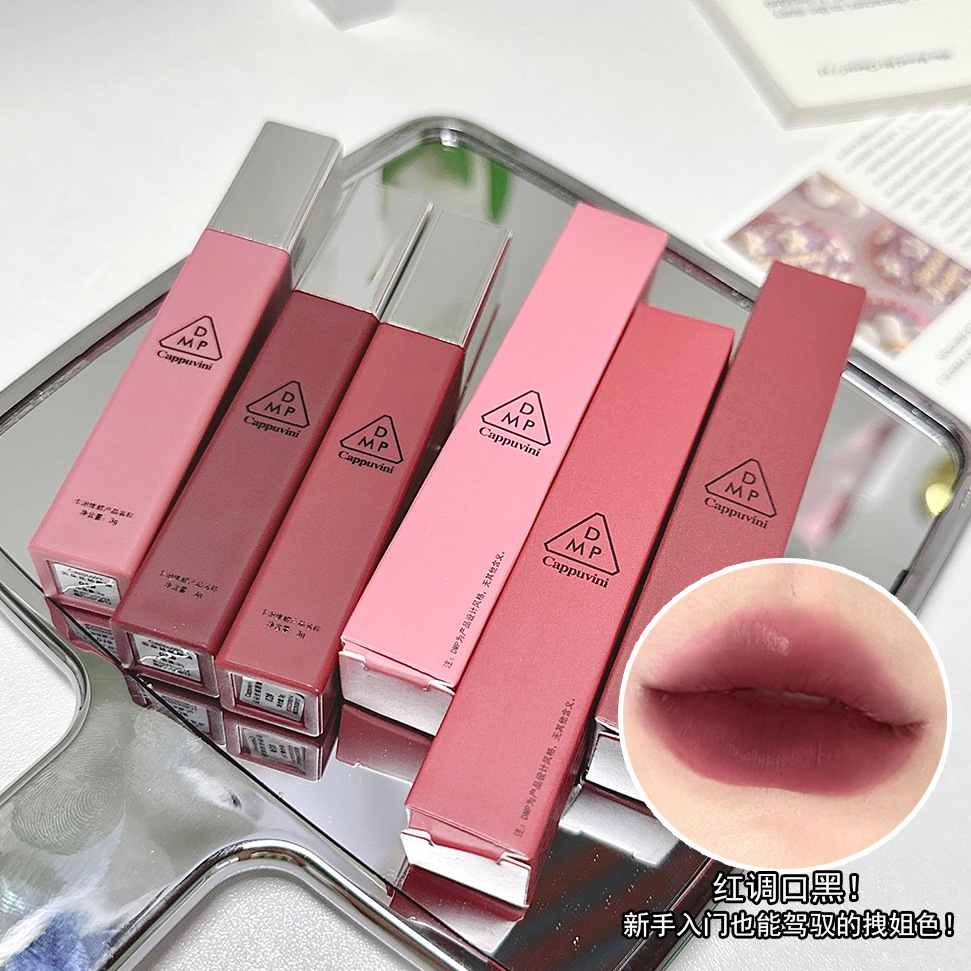 Cappuvini nube Velvet Lip Glaze terciopelo mate lápiz labial brillo de labios mate maquillaje de barro de labios maquillaje de belleza transfronteriza