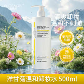 洋甘菊卸妆水面部深层清洁毛孔温和保湿眼唇脸三合一美容院按压瓶