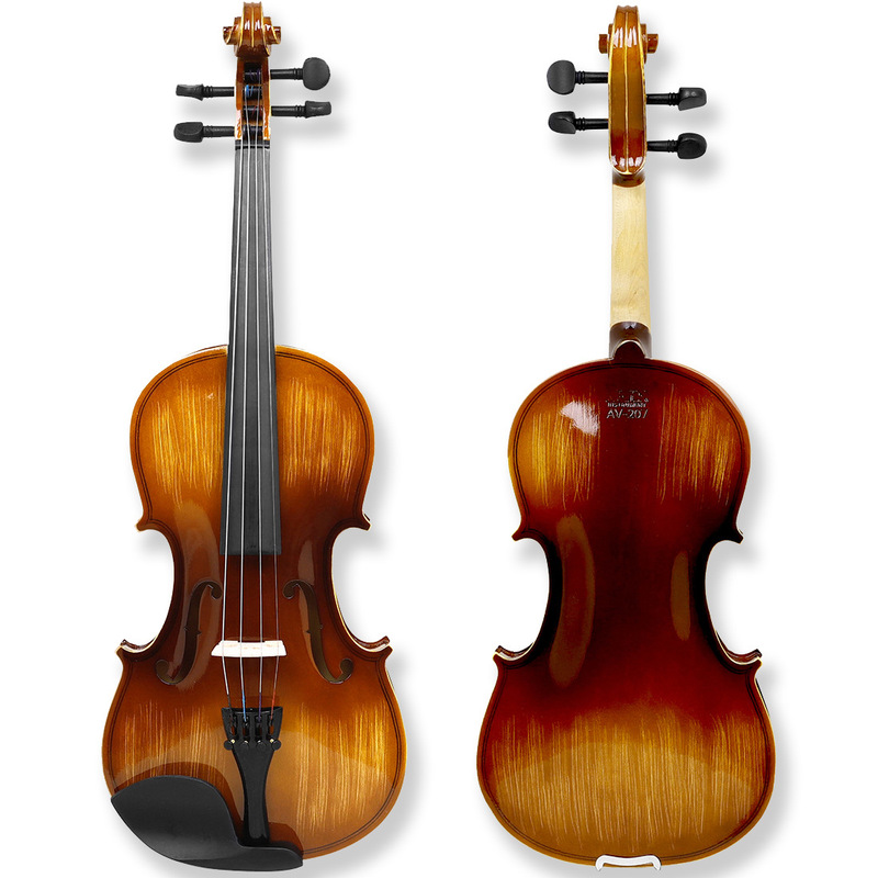 Pure Solid Wood Hand-Carved Swirl Body Violin Grade Examination Professional Performance High-End Violin Instrument Wholesale