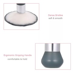 Cross-border new hair salon barber soft bristle brush large hair cleaning sweeper broken hair sweeper brush wholesale loose powder