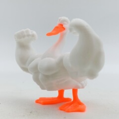 跨境新品3D打印Muscle goose打了鸡血的肌肉鹅摆件家居桌面装饰品