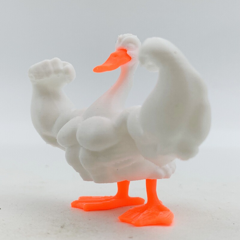 跨境新品3D打印Muscle goose打了鸡血的肌肉鹅摆件家居桌面装饰品|undefined