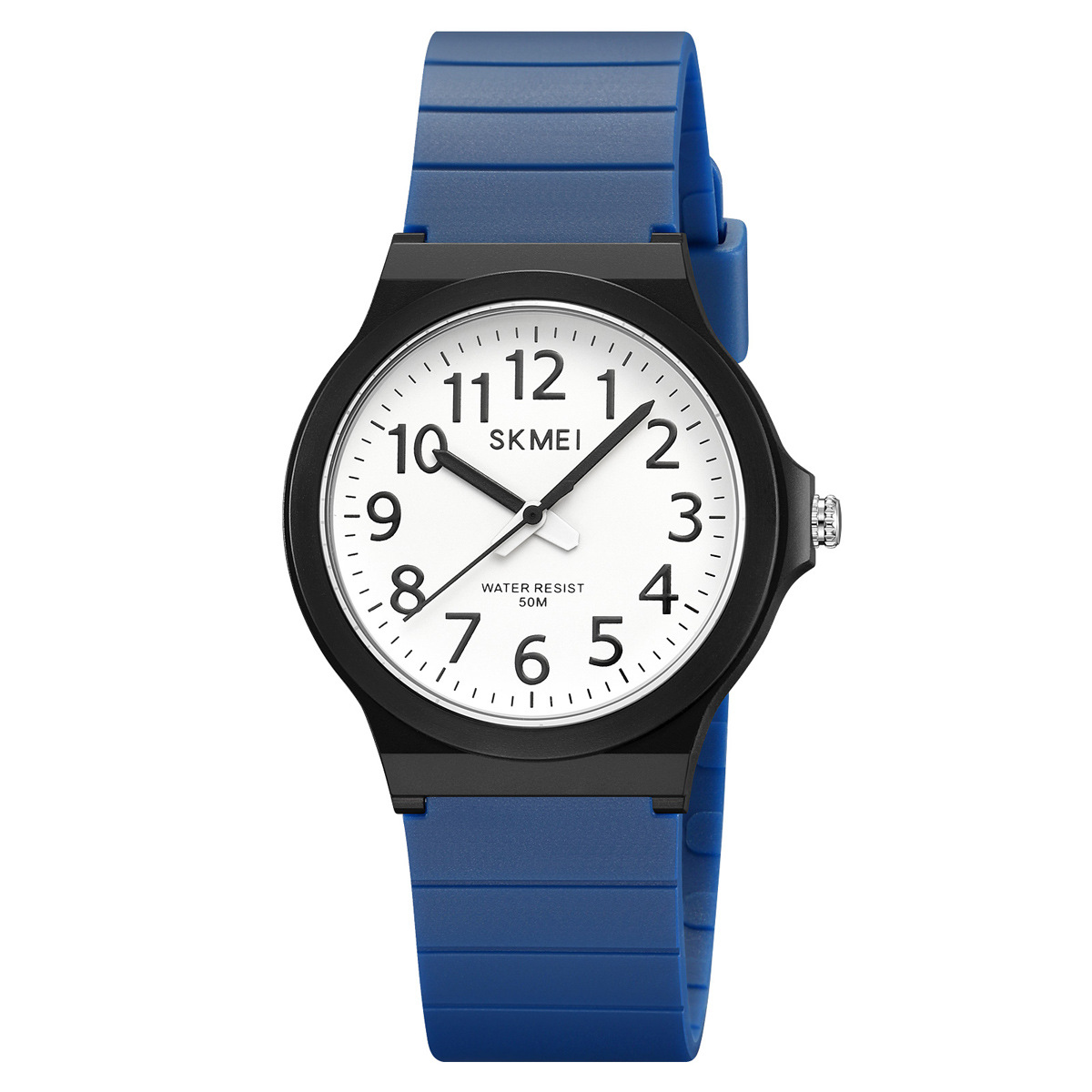 Momento Meins viento reloj de estudiantes color gelatina 50 metros reloj impermeable silencioso reloj de examen para hombres y mujeres reloj