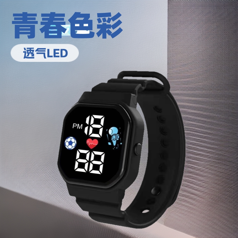 新款C3-13太空人LED电子手表潮流时尚运动儿童学生 LED电子表批发