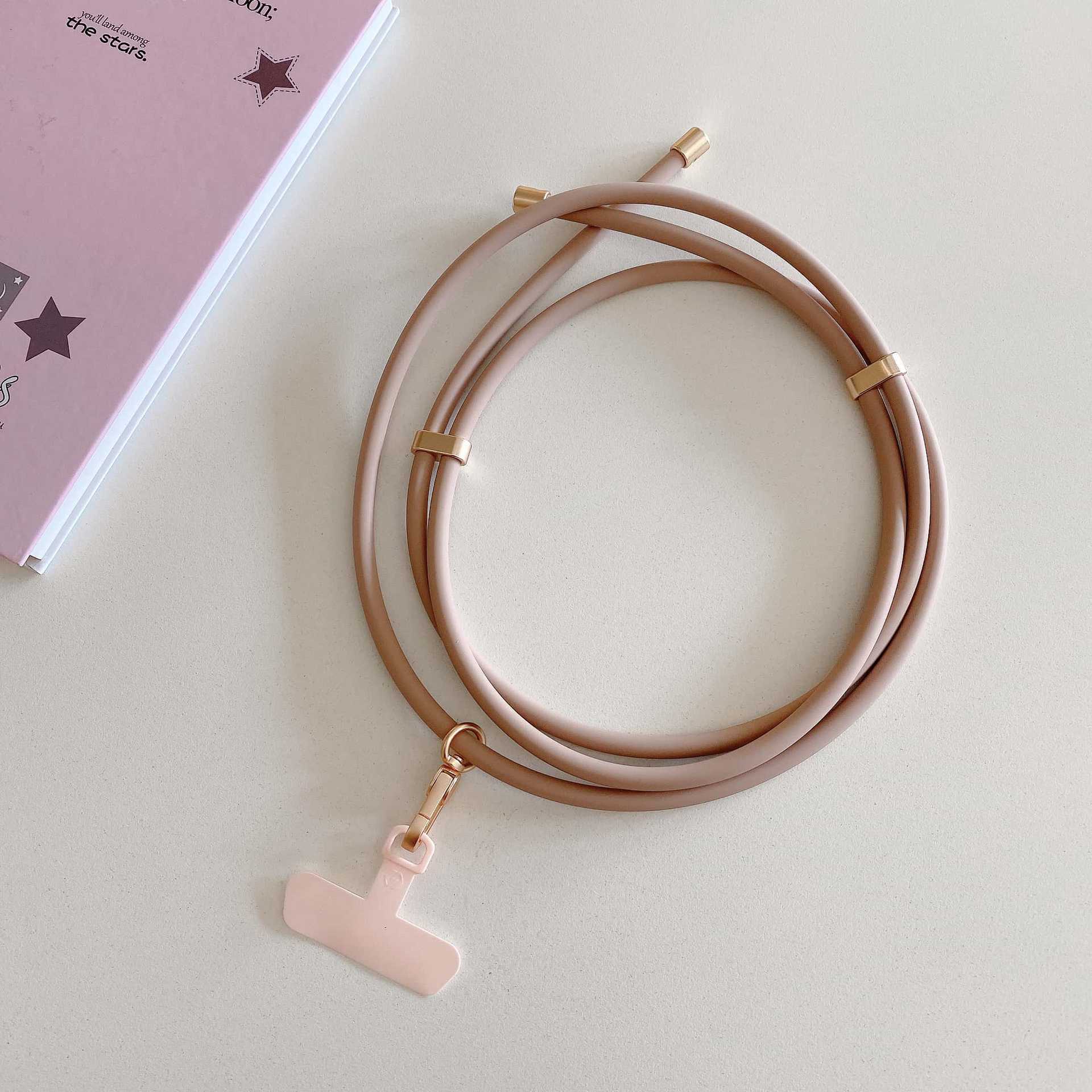 Verdadero silicona líquida universal moda al aire libre cuello de cuello de cuello anti-perdida ajustable para teléfono móvil universal cuello conveniente