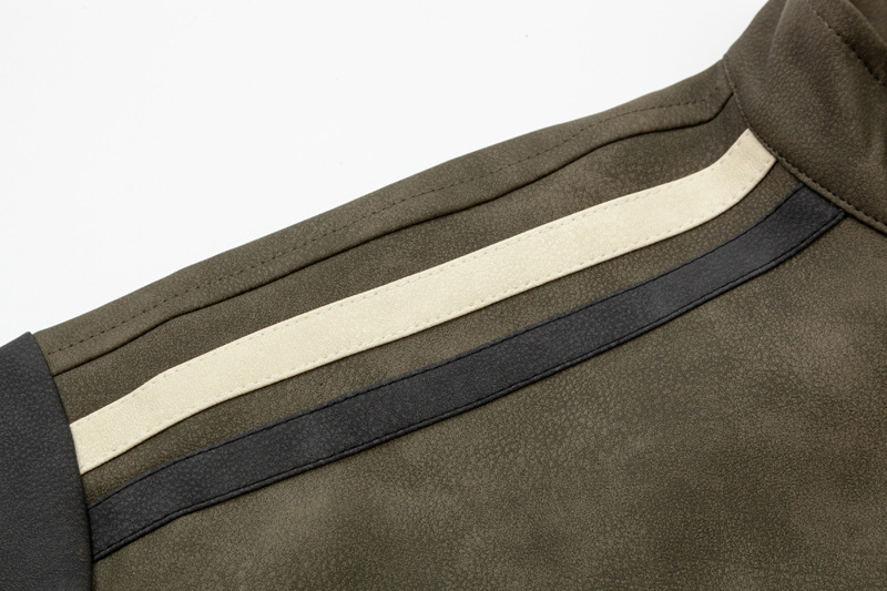 Men's Clothing Autumn New Street Washable Retro Style Loose Jacket Men's Brand Color-matching Casual Leather Jacket_viptrois.com