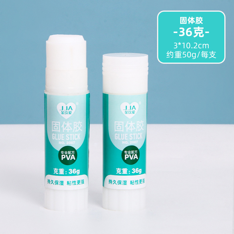 Suministros de oficina para estudiantes pegamento sólido pequeño mediano grande 36g pegamento de barra de pegamento hecho a mano para niños papelería financiera al por mayor