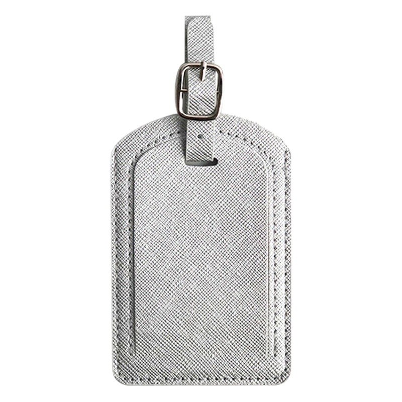 Spot Amazon cuero estampado cruz 6 colores negocios puede establecer LOGO con firma interior de papel pu etiqueta de equipaje