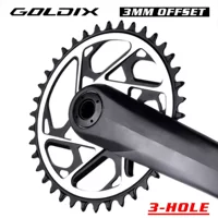 GOLDIX горный велосипед 3mm 3mm гвоздь диск MTB звездочка CNC плюс-отрицательный диск 34T/36T/38T
