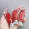 Kakashow transparent pigment ice cubes velvet lip glaze fog surface red lip gloss pure white vibrato fast hands