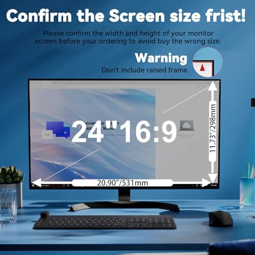 Suitable for Asus Rog/Va/Vp Series Desktop Computer Screen Privacy Protection Film, Anti-Peep and Anti-Blue Light Protective Film Suitable for Asus Rog/Va/Vp Series Desktop Computer Screen Privacy Protection Film, Anti-Peep and Anti-Blue Light Protective Film