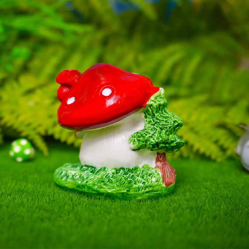 Adornos para Peceras con Forma de Casa de Hongo Roja Estilo Pastoral, Decoración para Acuarios, Micropaisaje, Adornos de Jardinería, Venta Transfronteriza en Amazon