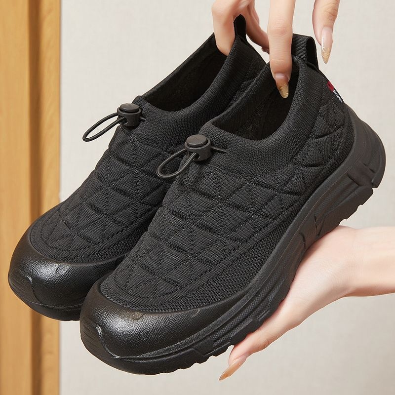 Zapatos de mujer primavera nuevos zapatos casuales de poliuretano superficial transpirables zapatos de madre con suela suave cómodo viejos zapatos de tela de Beijing mujeres