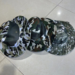 Outdoor fishing cap sun hat mesh breathable fisherman hat with windproof rope fishing gear wholesale