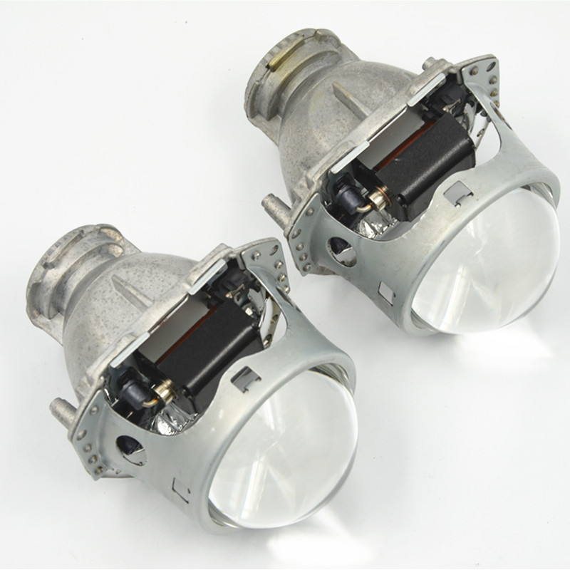 Haiwu lente de doble luz de alta definición, faro de automóvil Haiwu lente de doble luz, lente de xenón, lámpara de automóvil modificada
