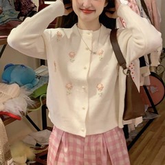2025春季新款温柔风软糯短款毛衣设计感慵懒高级感针织衫