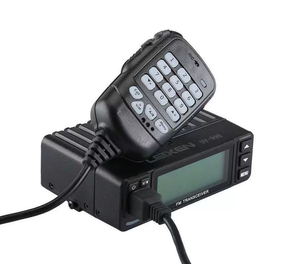 Автомобильное радио LEIXUN UV998, 25 Вт, мини-автомобильное радио высокой мощности, УФ-двухсегментное беспроводное радио, внедорожник