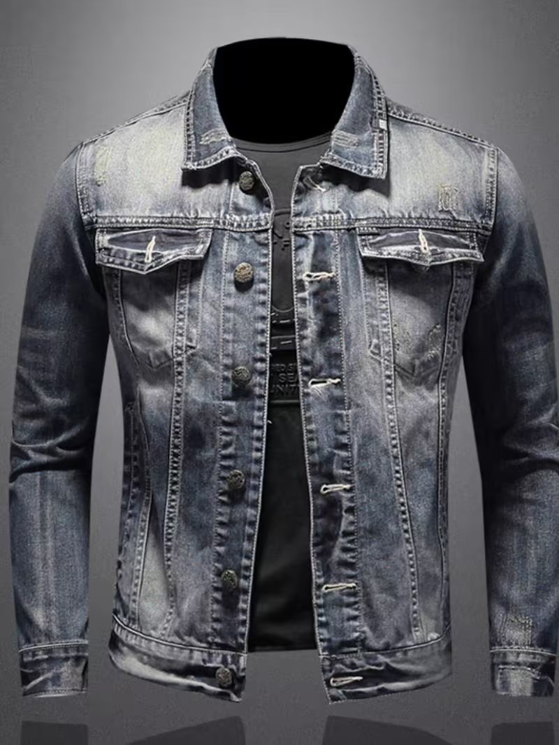 QFV507045555501<2 QFV507045555501<2 Giacca in denim da uomo retrò europeo e americano 2023 taglie forti, vestibilità slim, moda casual, personalità primavera autunno_voghion.com