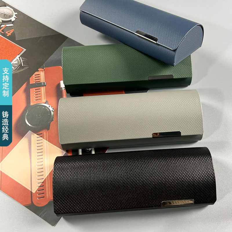 2025 New Large Frame Glasses Case Metal Glasses Case Fashionable and Creative Glasses Case Can Be Printed with Logo